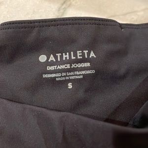 NWT ATHLETA Distance Jogger In Lightweight Doby Iron Black S